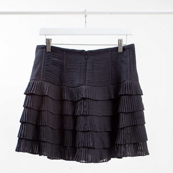 Club Monaco Tiered Pleated Mini Skirt - Picture 2 of 3